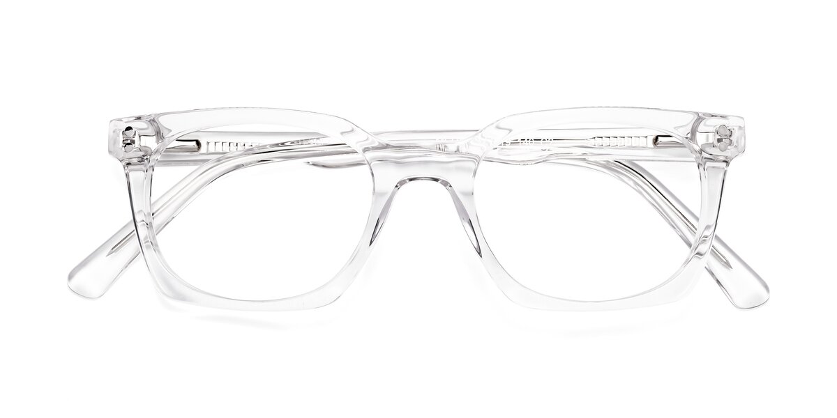 Deep Blue Geek Chic Square Full Rim Eyeglasses 17165 