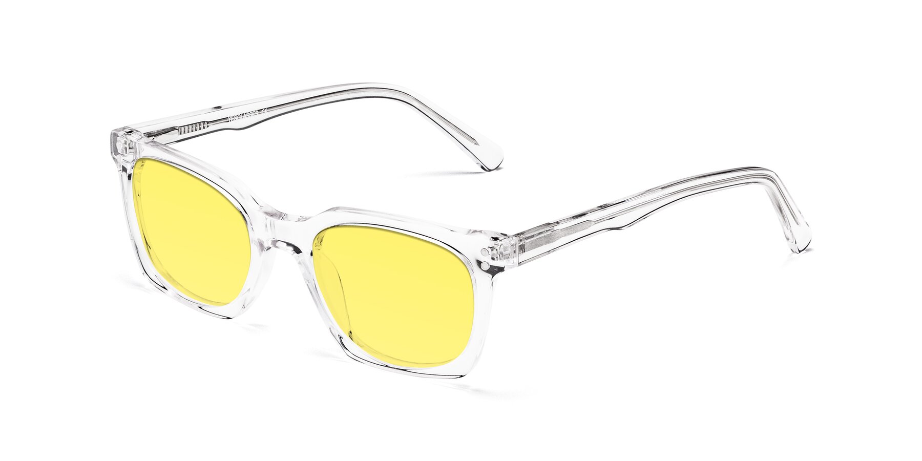 Angle of Medhi in Clear with Medium Yellow Tinted Lenses