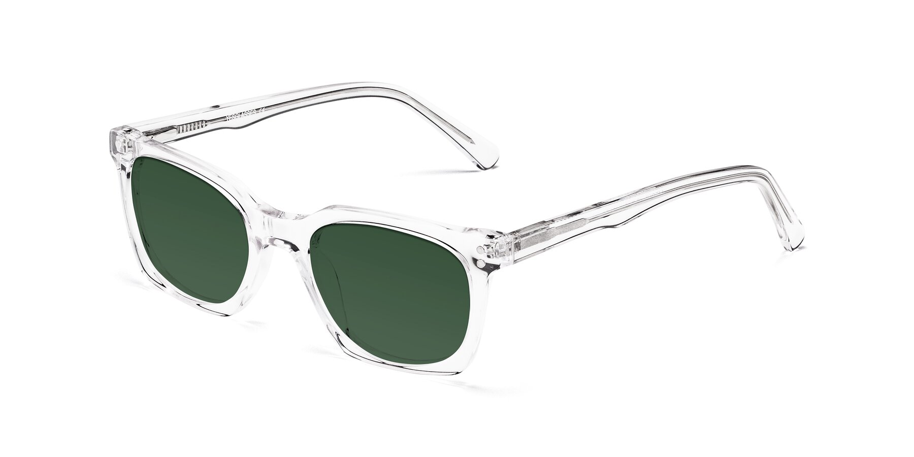 Angle of Medhi in Clear with Green Tinted Lenses