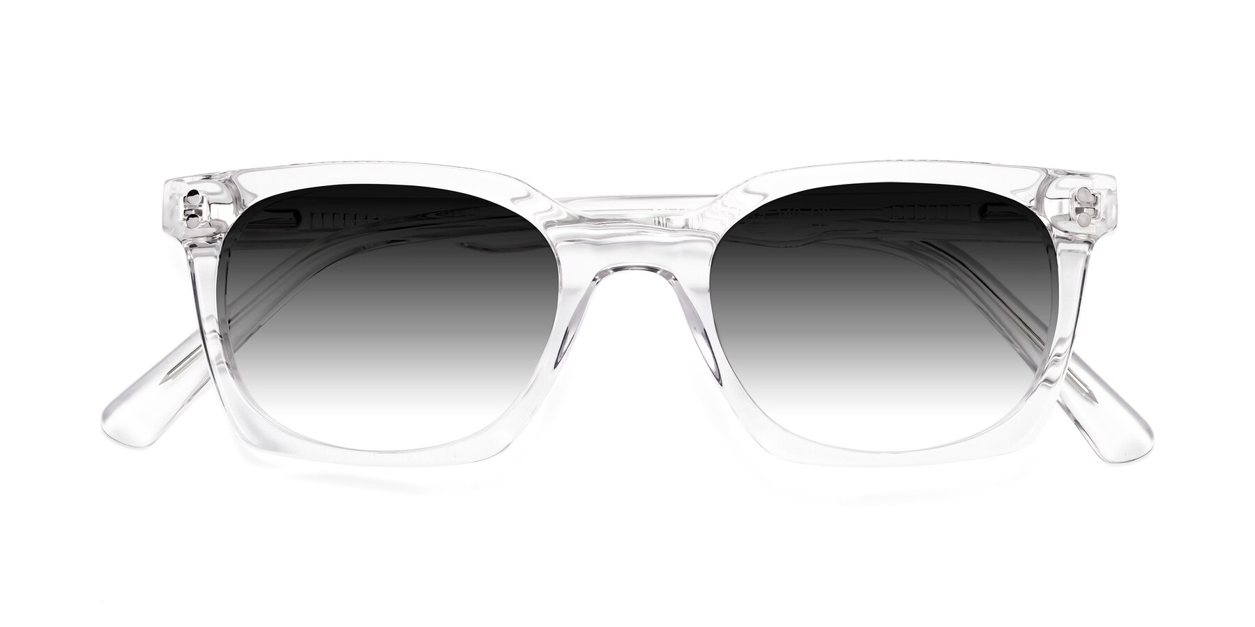 Folded Front of Medhi in Clear with Gray Gradient Lenses
