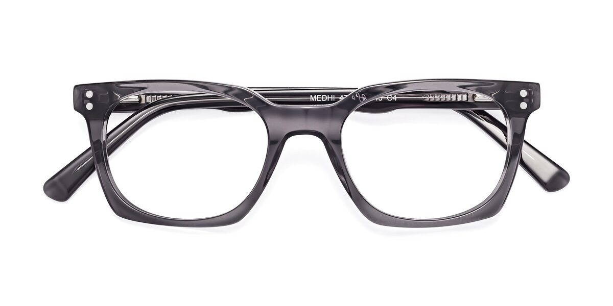 Medhi - Transparent Gray Eyeglasses