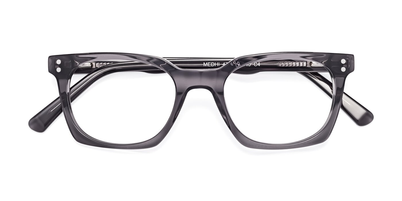 Medhi - Transparent Gray Reading Glasses