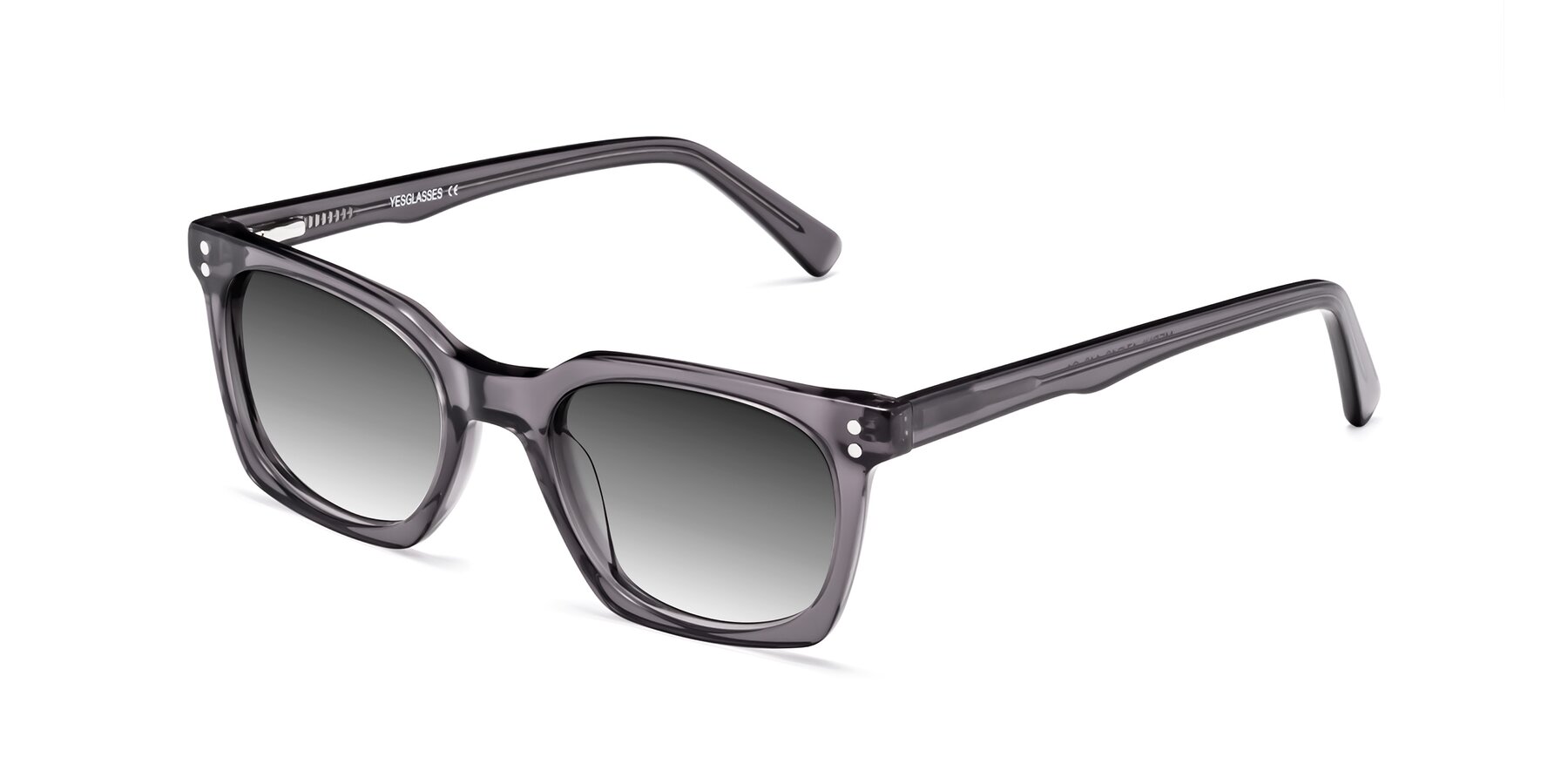 Angle of Medhi in Transparent Gray with Gray Gradient Lenses
