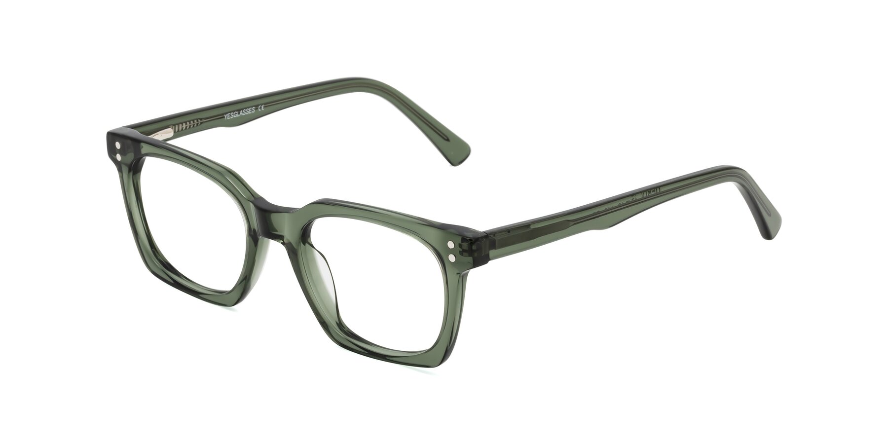 Angle of Medhi in Grayish Green with Clear Blue Light Blocking Lenses