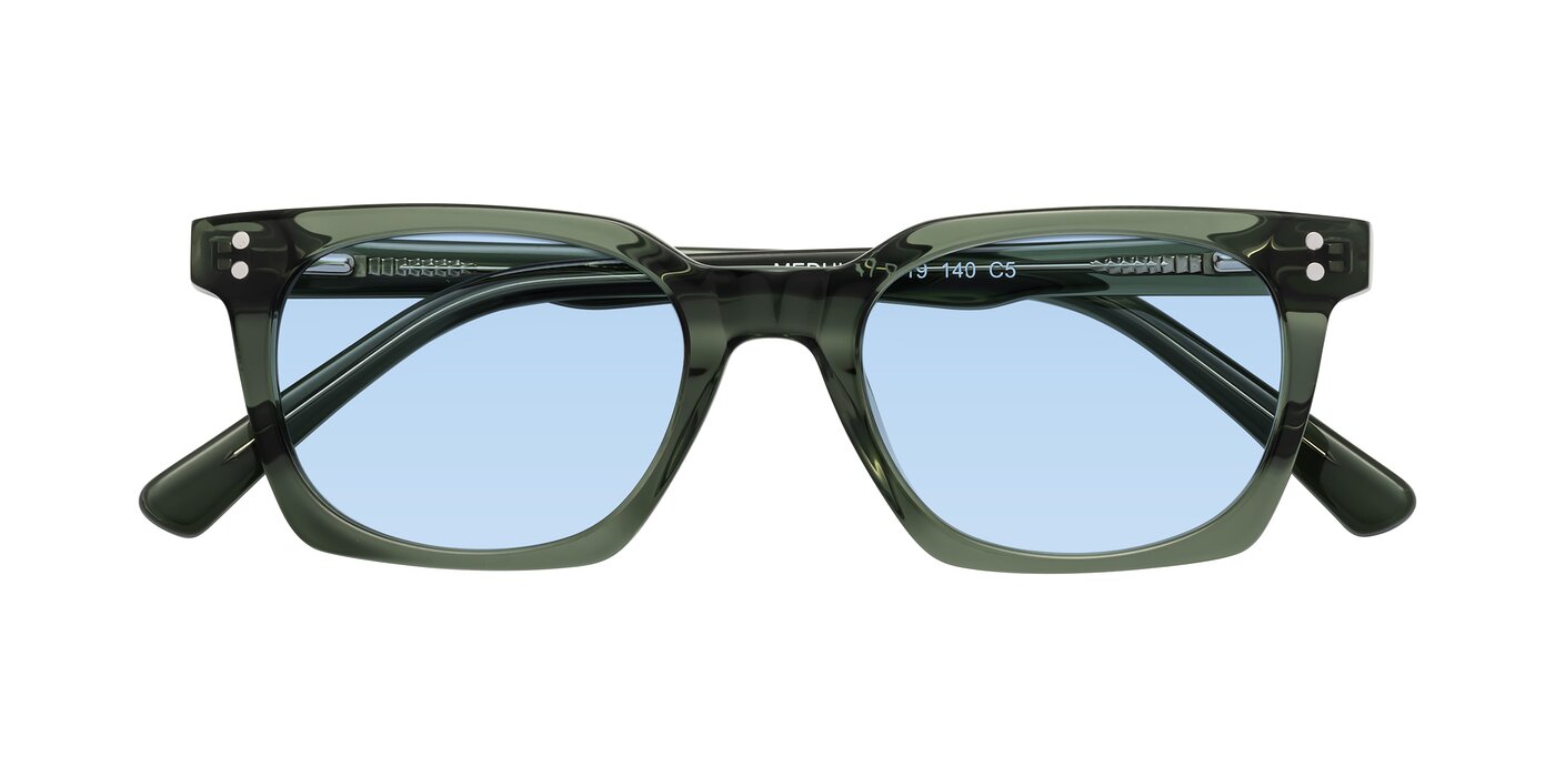 Medhi - Grayish Green Tinted Sunglasses