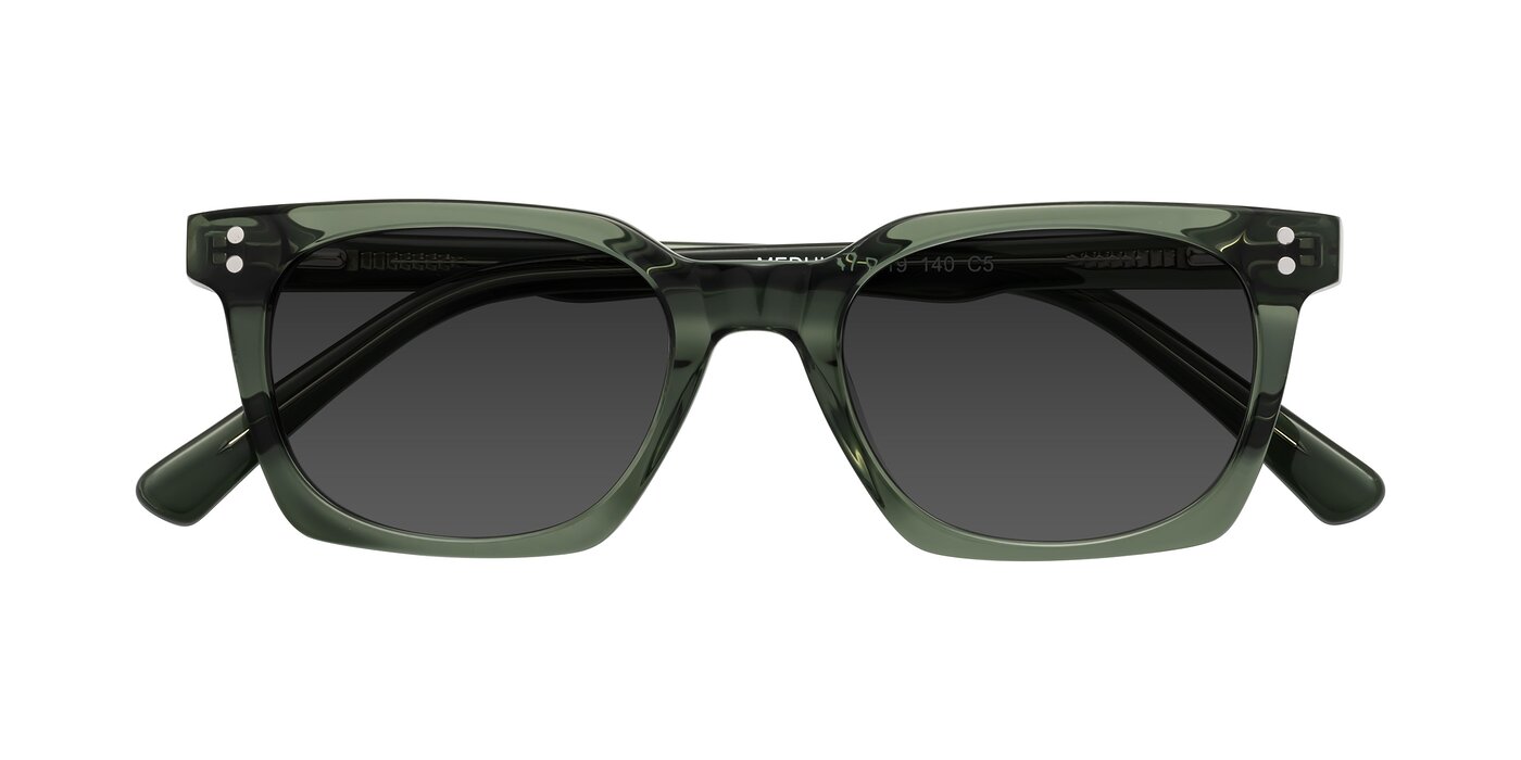 Medhi - Grayish Green Tinted Sunglasses