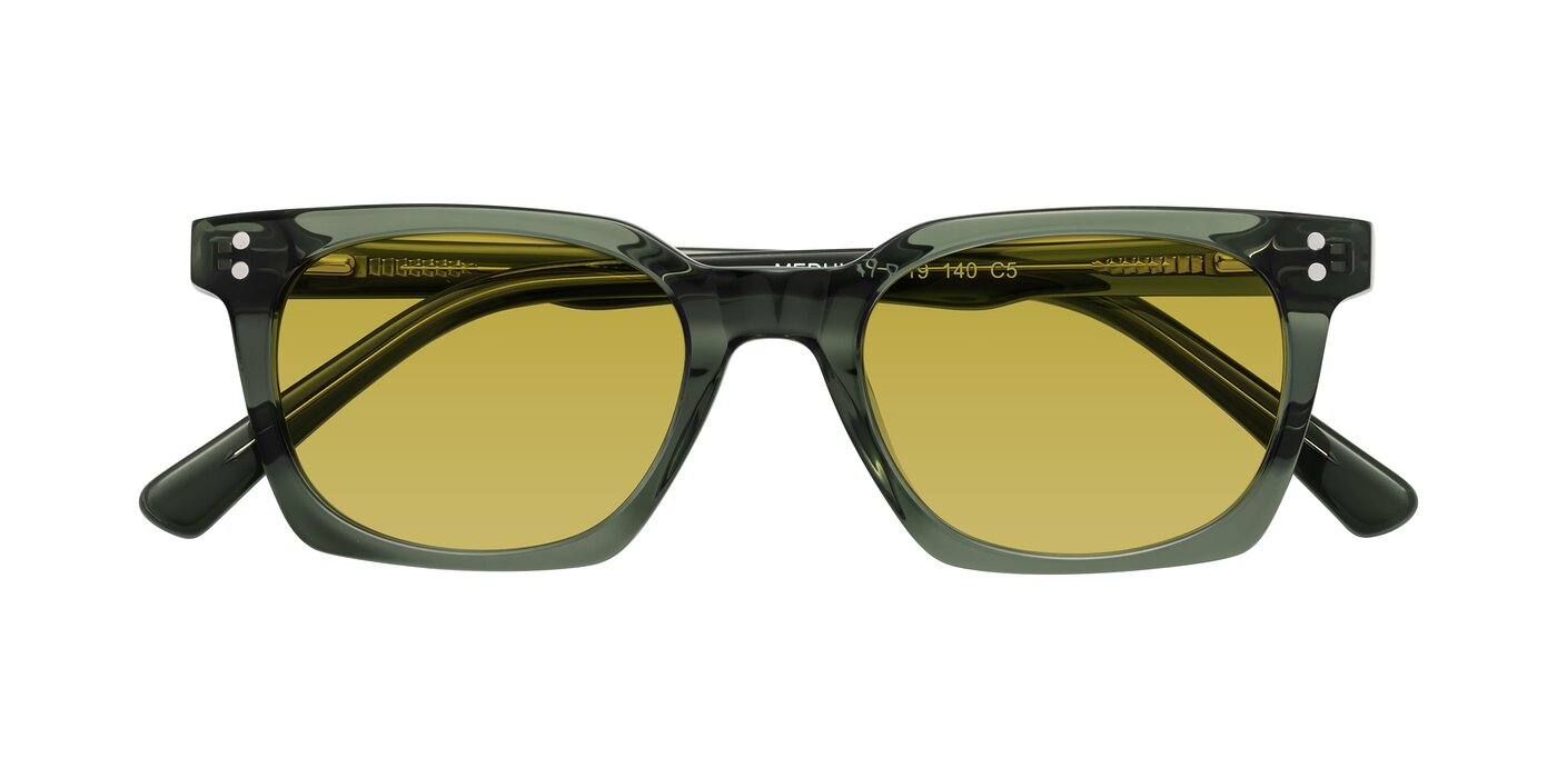 Medhi - Grayish Green Tinted Sunglasses