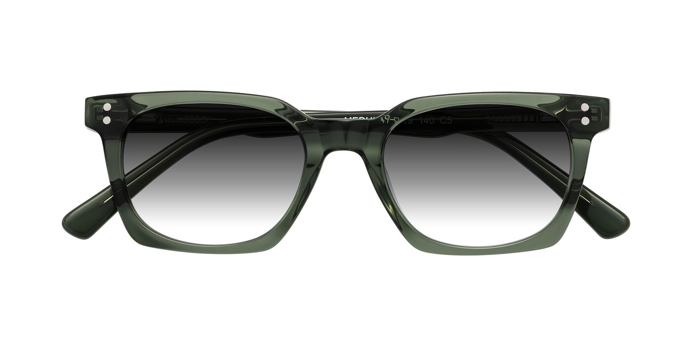 Medhi - Grayish Green Gradient Sunglasses