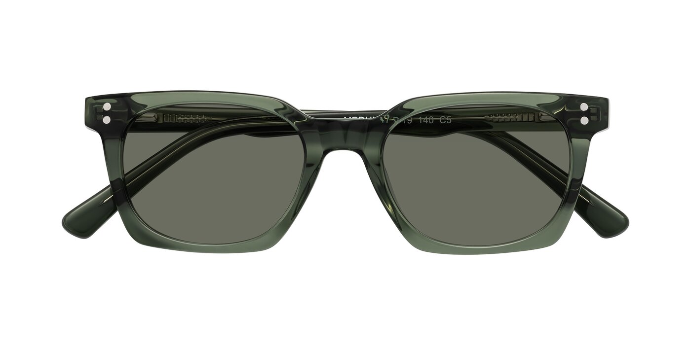 Medhi - Grayish Green Polarized Sunglasses
