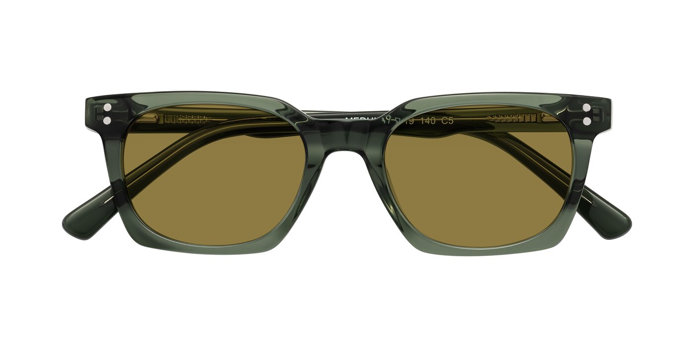 Medhi - Grayish Green Polarized Sunglasses