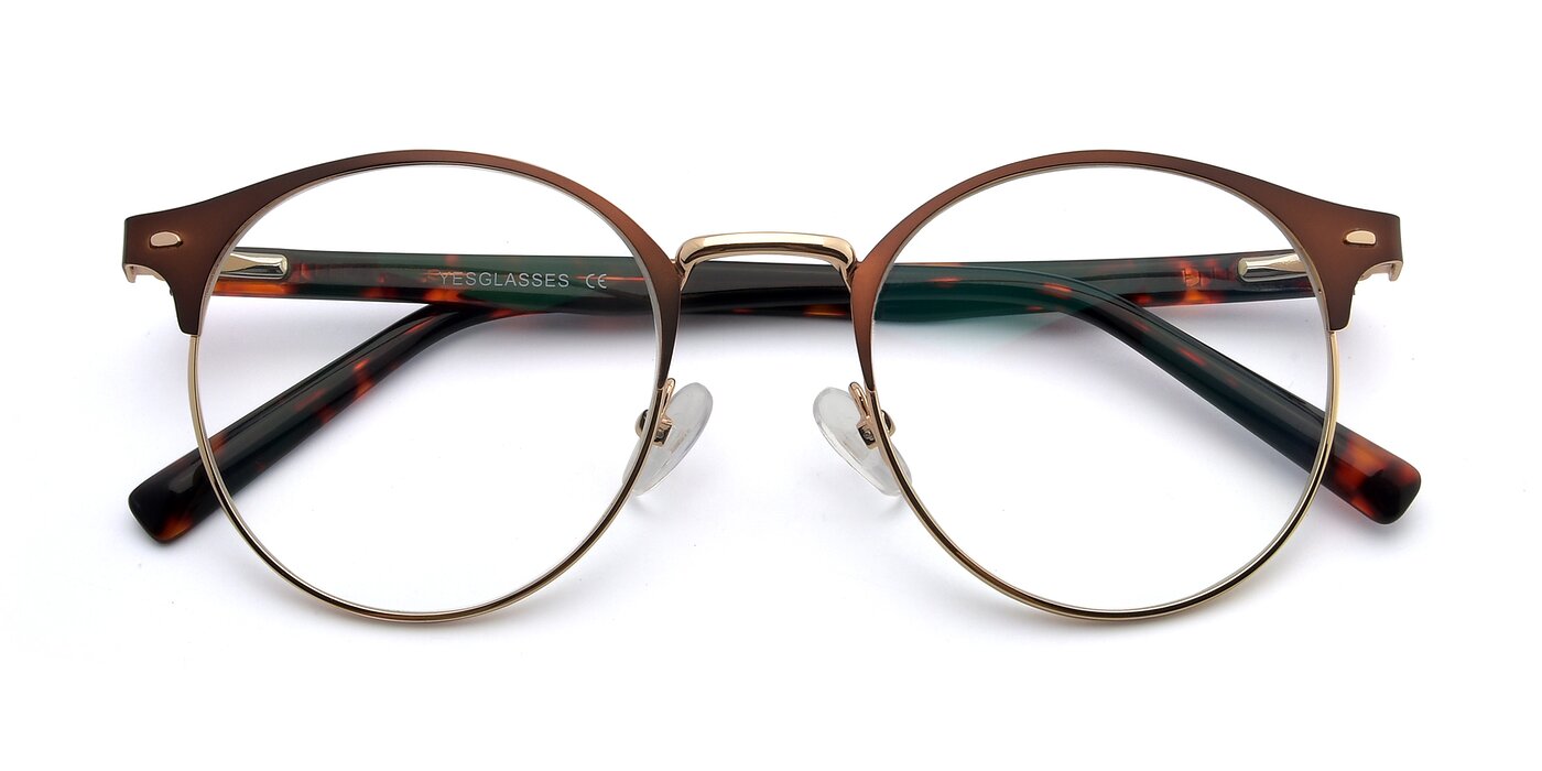 9099 - Brown / Gold Eyeglasses