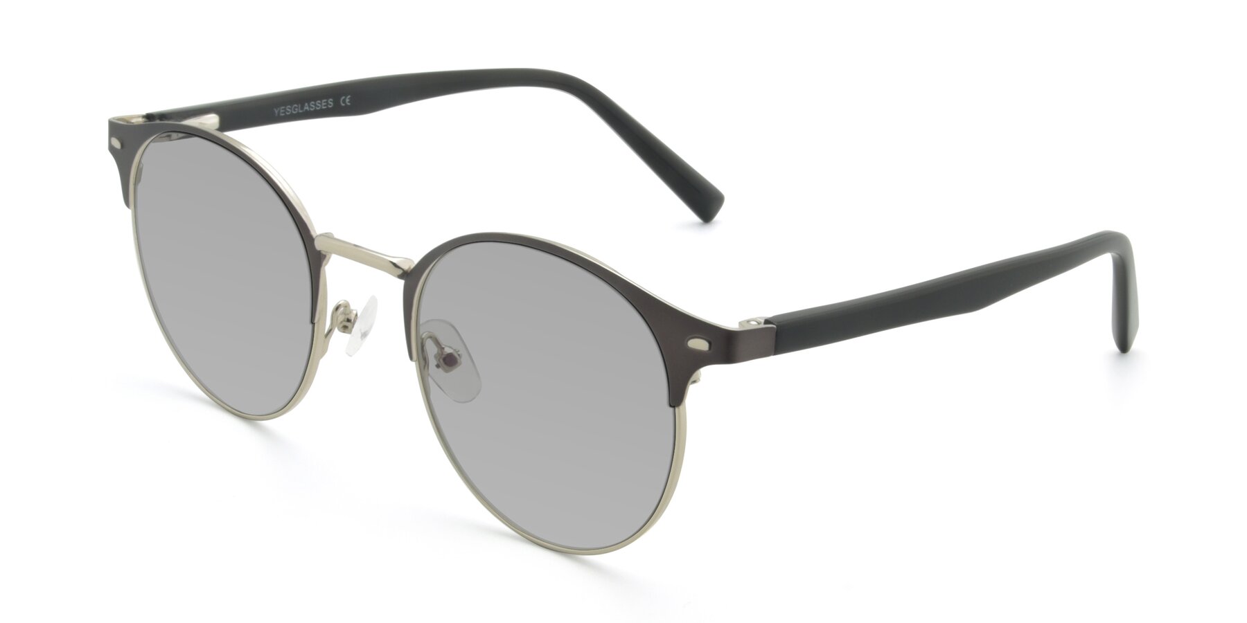 Angle of 9099 in Gray-Silver with Light Gray Tinted Lenses