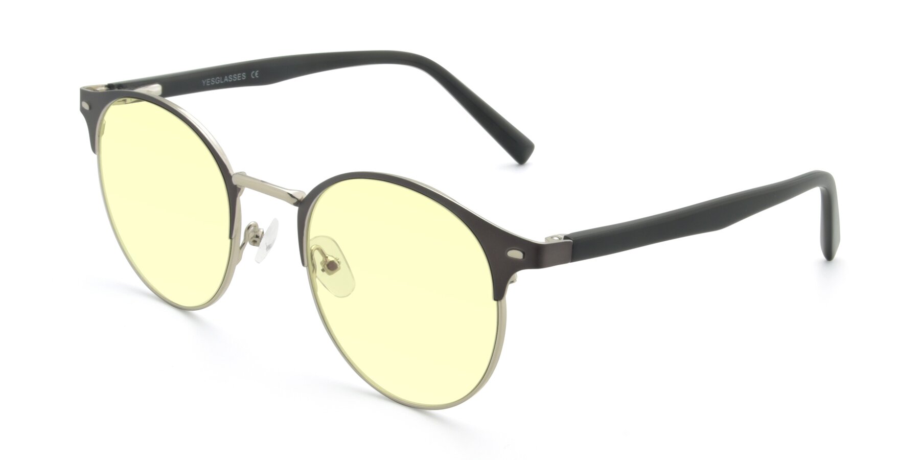 Angle of 9099 in Gray-Silver with Light Yellow Tinted Lenses