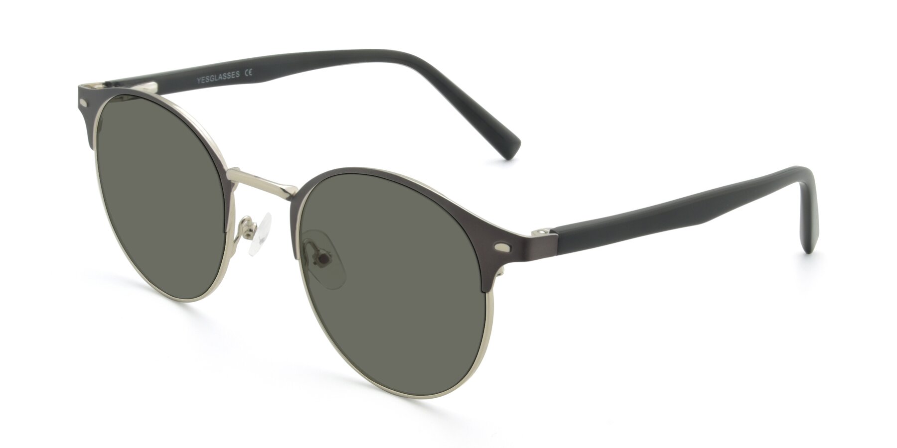 Angle of 9099 in Gray-Silver with Gray Polarized Lenses