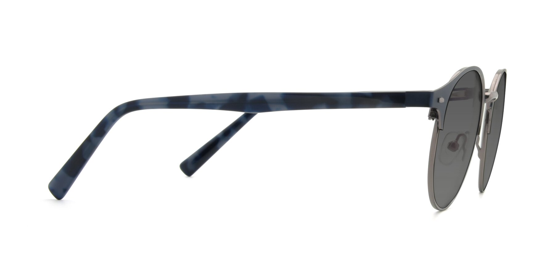 Side of 9099 in Blue-Gunmetal with Medium Gray Tinted Lenses