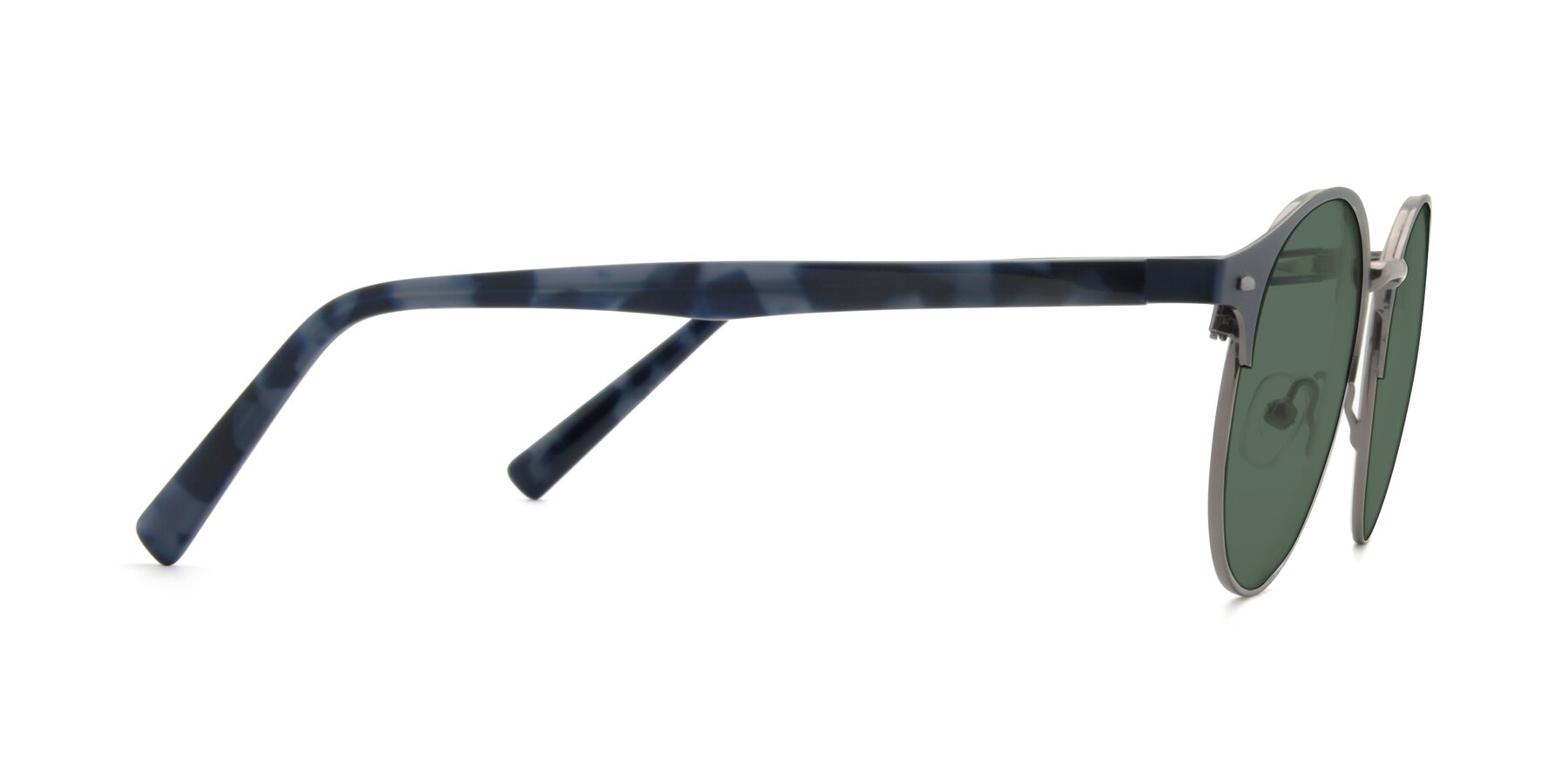 Side of 9099 in Blue-Gunmetal with Green Polarized Lenses