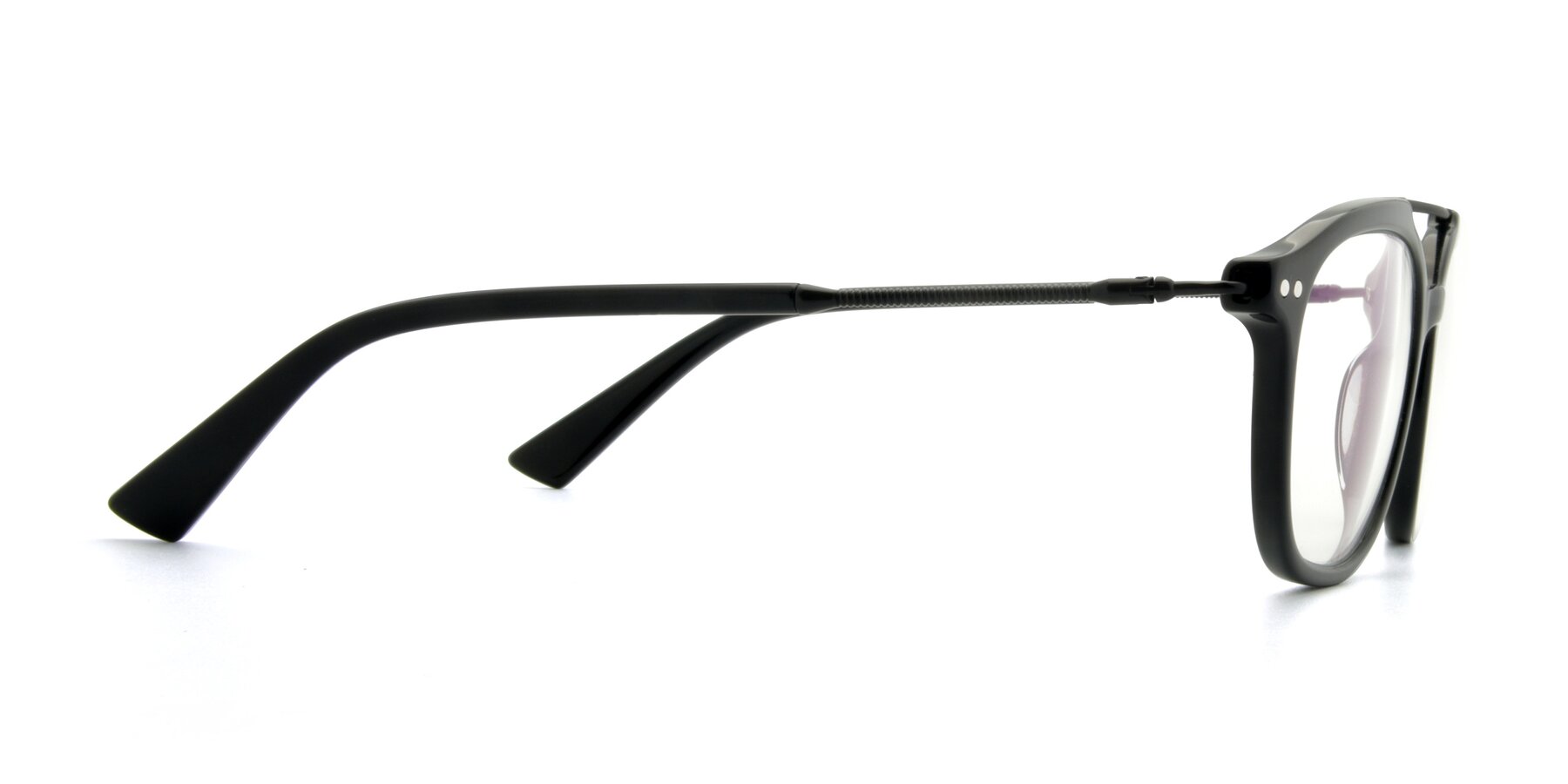 Side of 17150 in Black with Clear Reading Eyeglass Lenses