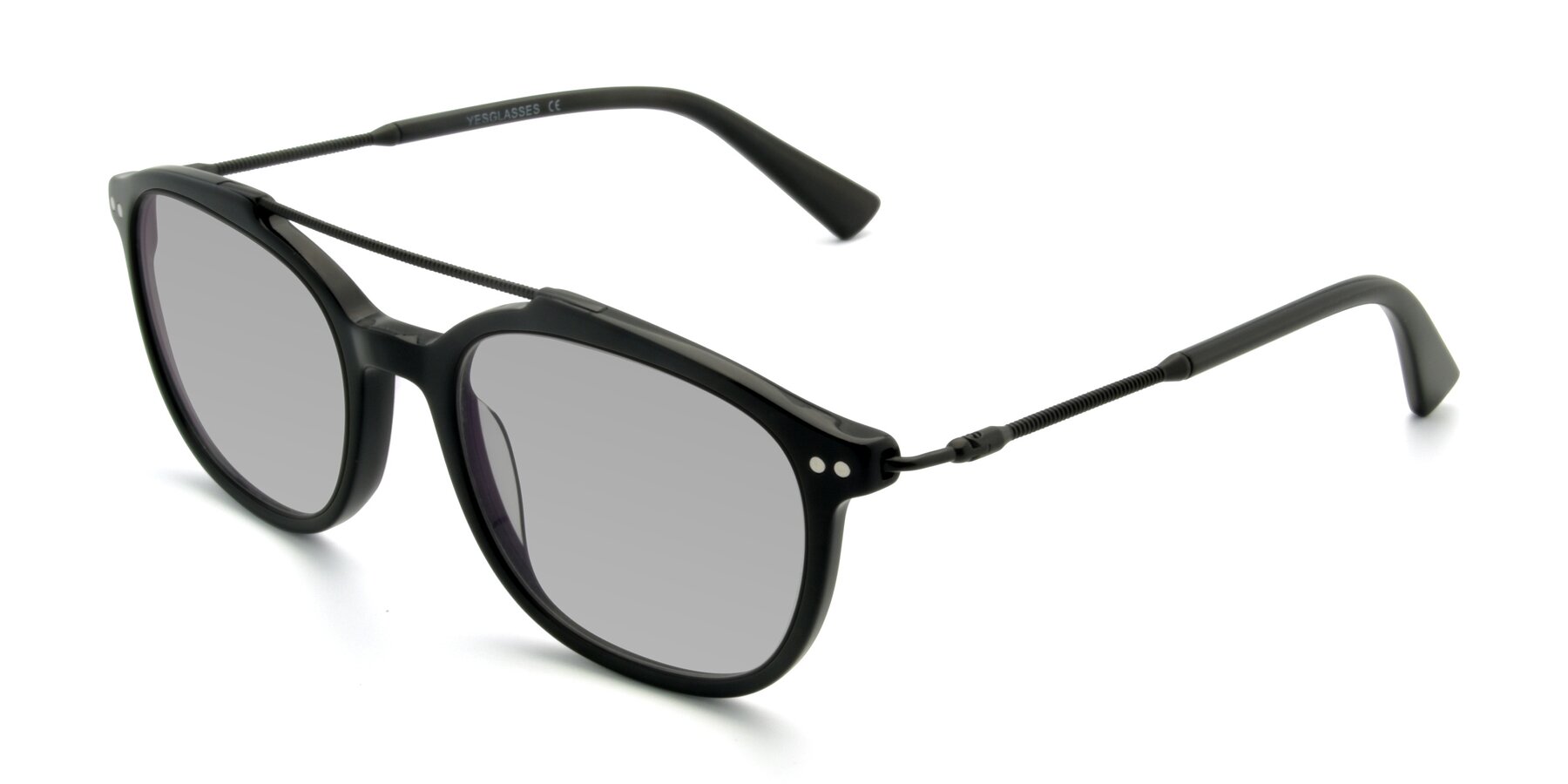 Angle of 17150 in Black with Light Gray Tinted Lenses
