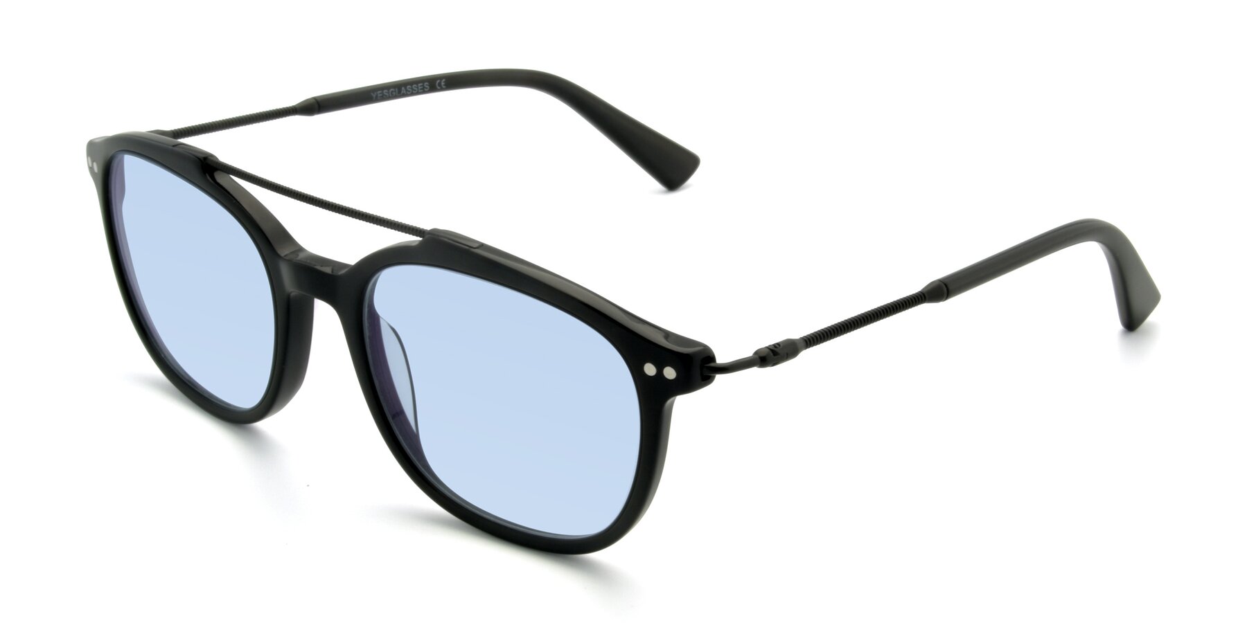 Angle of 17150 in Black with Light Blue Tinted Lenses