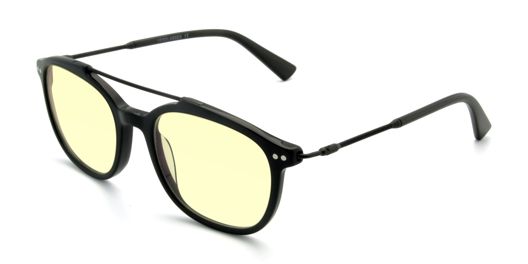 Angle of 17150 in Black with Light Yellow Tinted Lenses