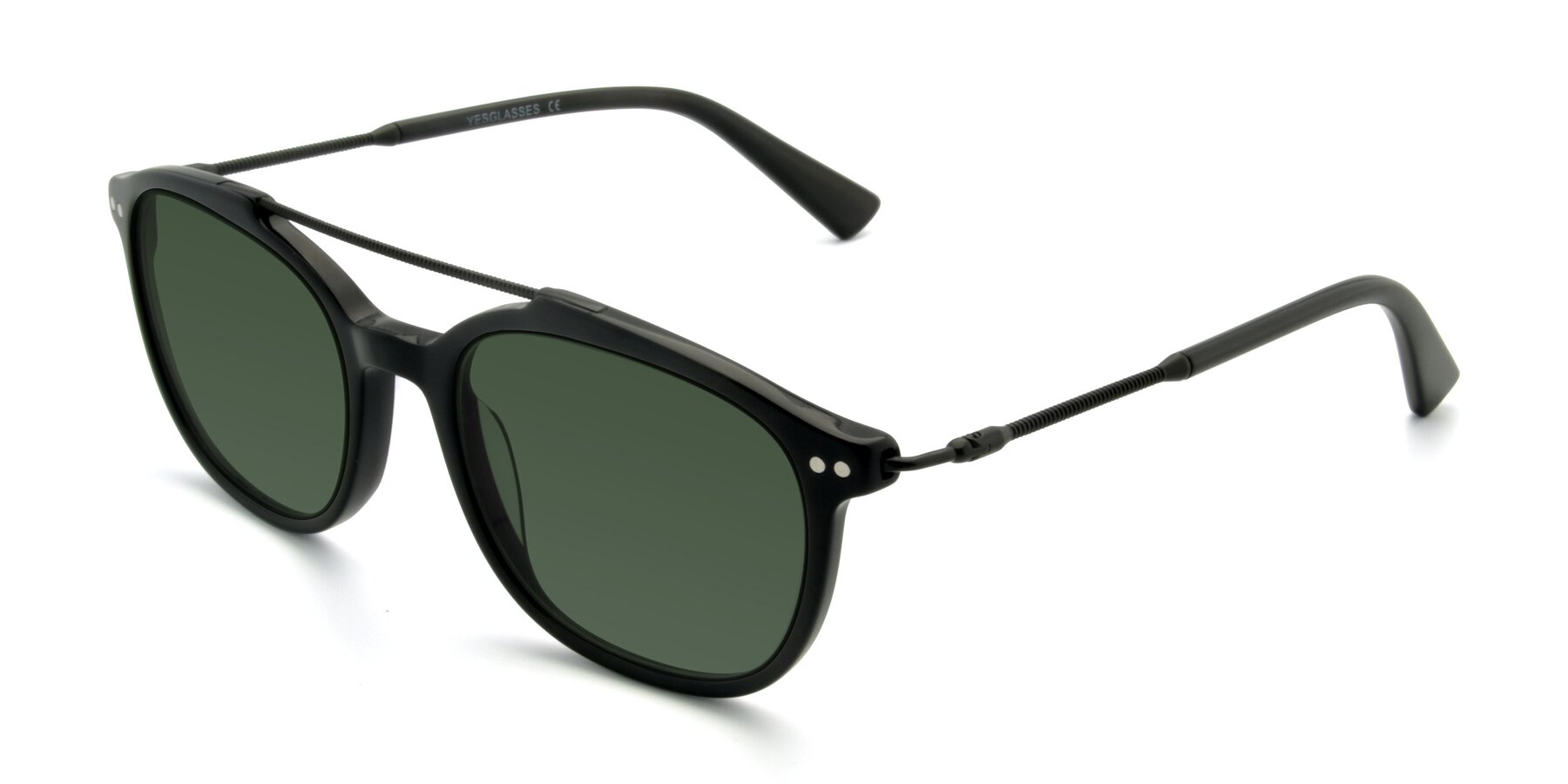 Angle of 17150 in Black with Green Tinted Lenses