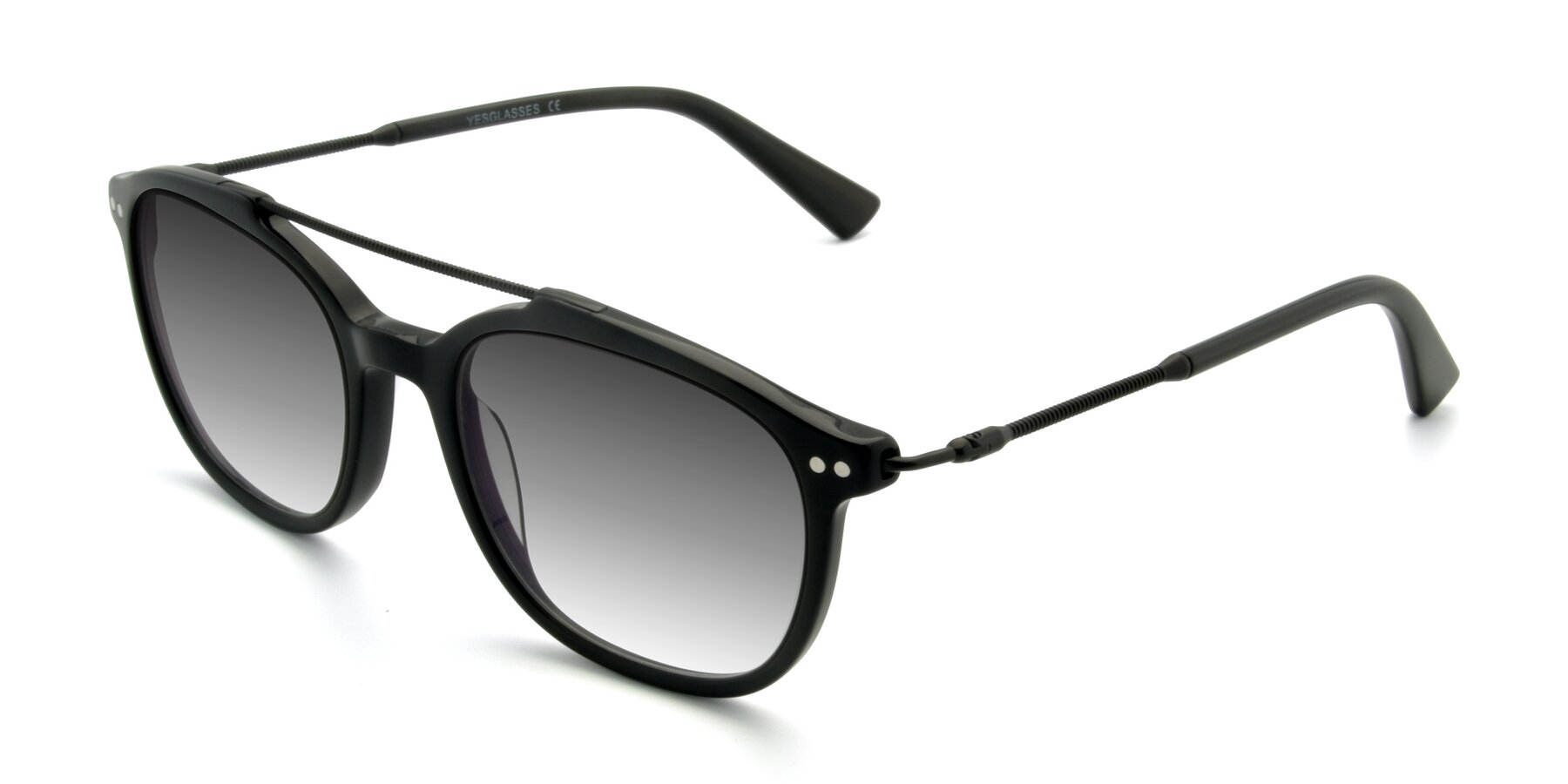 Angle of 17150 in Black with Gray Gradient Lenses