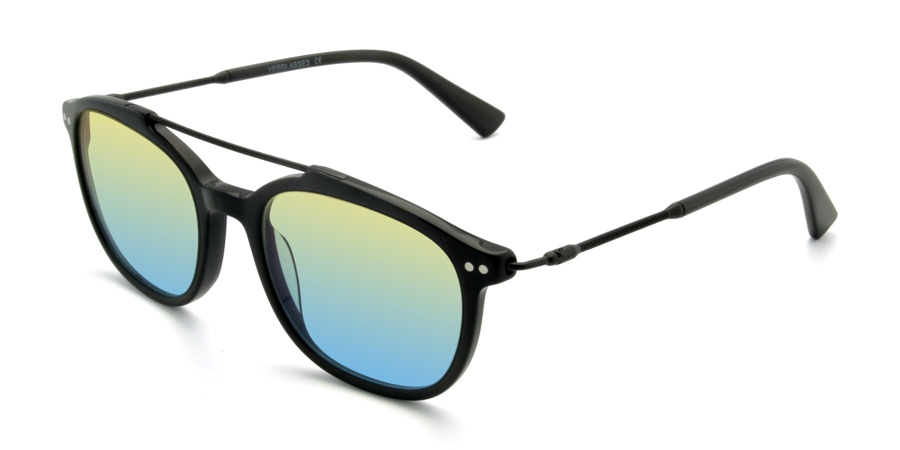 Angle of 17150 in Black with Yellow / Blue Gradient Lenses