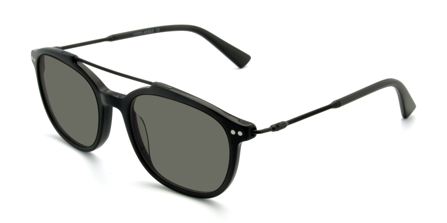Angle of 17150 in Black with Gray Polarized Lenses