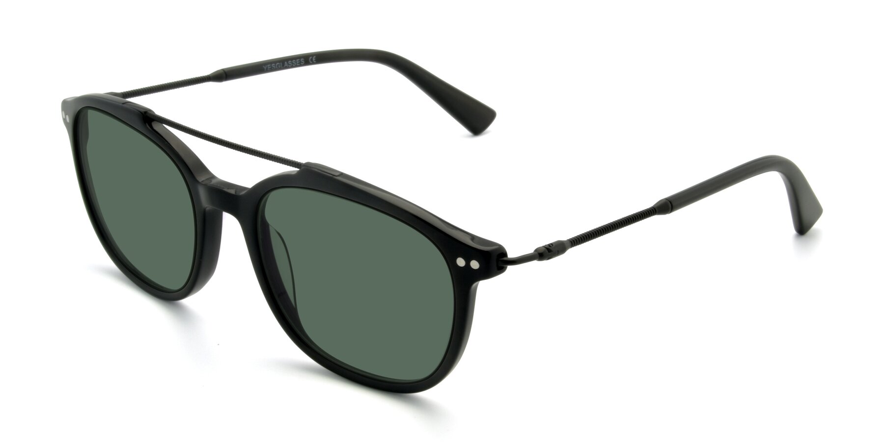 Angle of 17150 in Black with Green Polarized Lenses