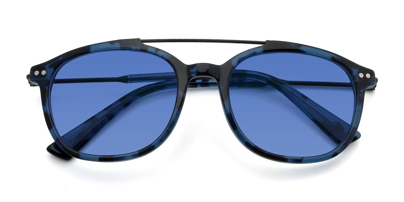 17150 - Tortoise Blue Tinted Sunglasses