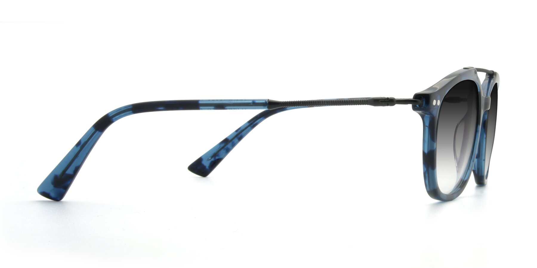 Side of 17150 in Tortoise Blue with Gray Gradient Lenses