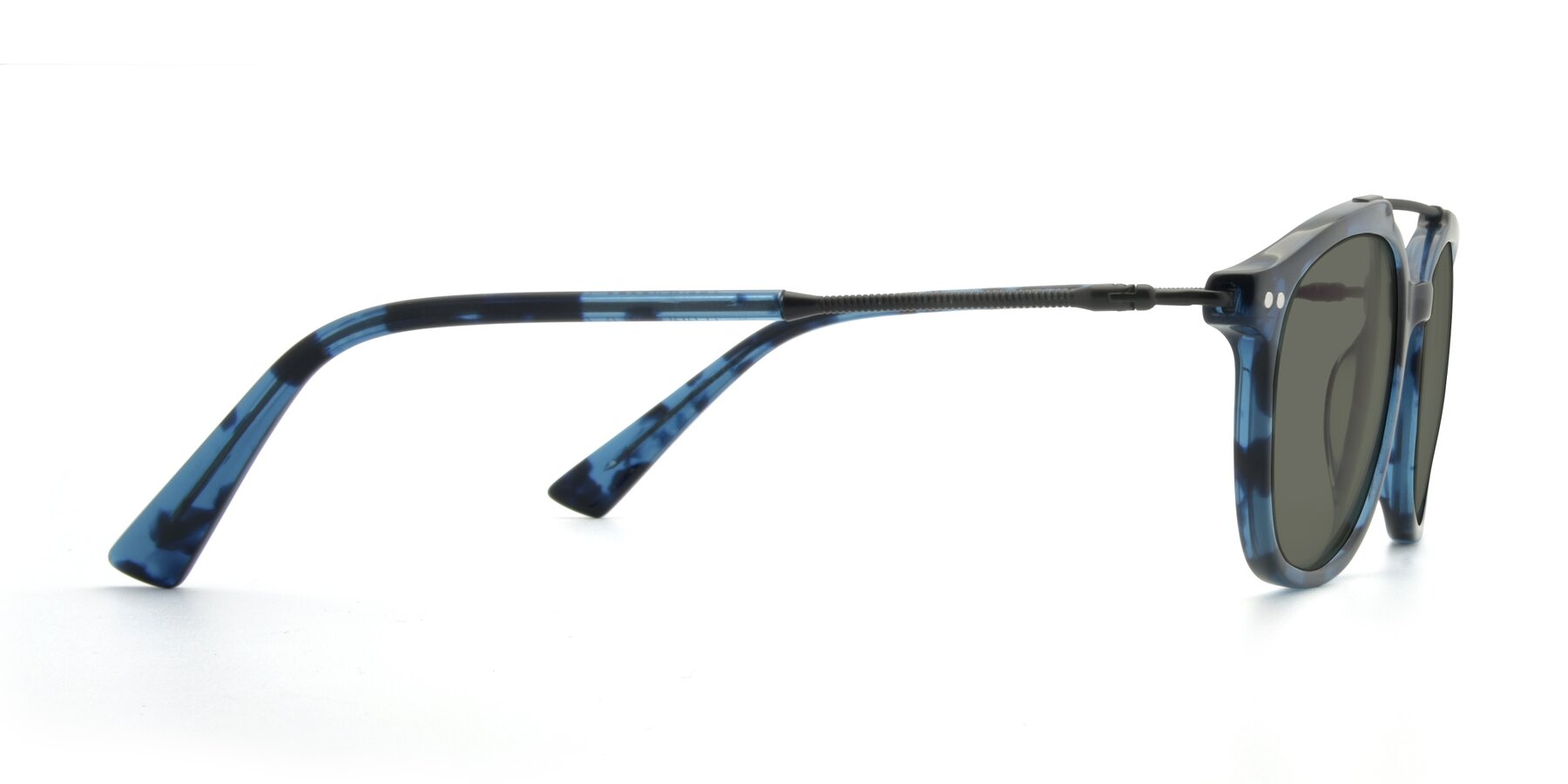 Side of 17150 in Tortoise Blue with Gray Polarized Lenses
