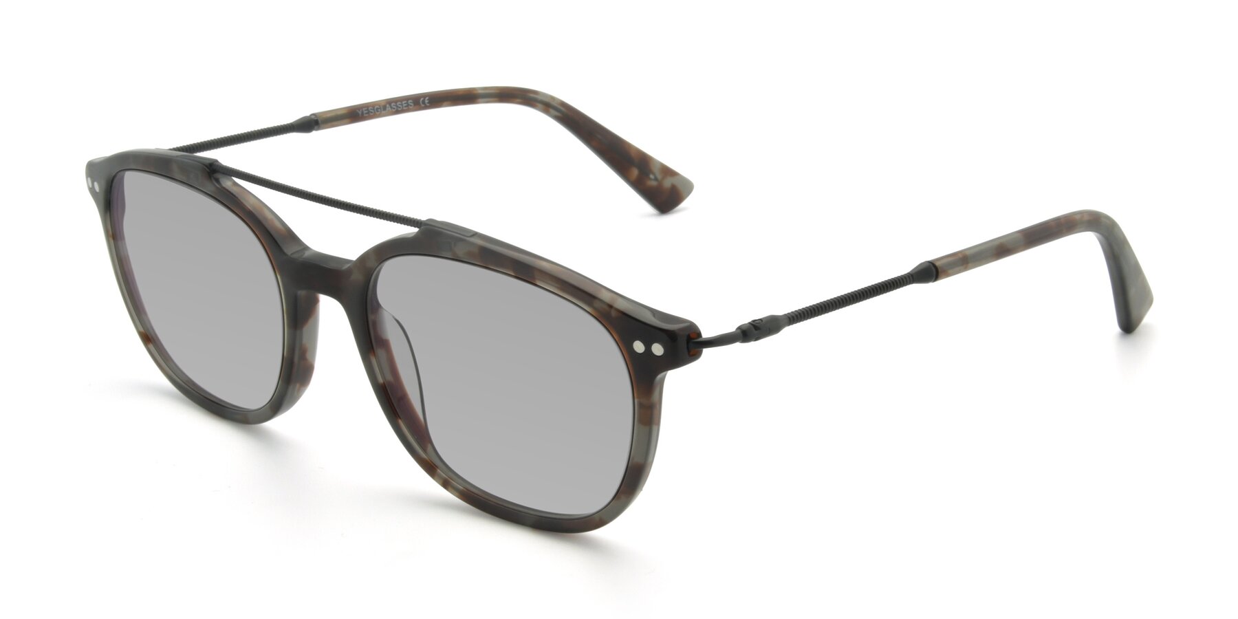 Angle of 17150 in Tortoise Navy with Light Gray Tinted Lenses