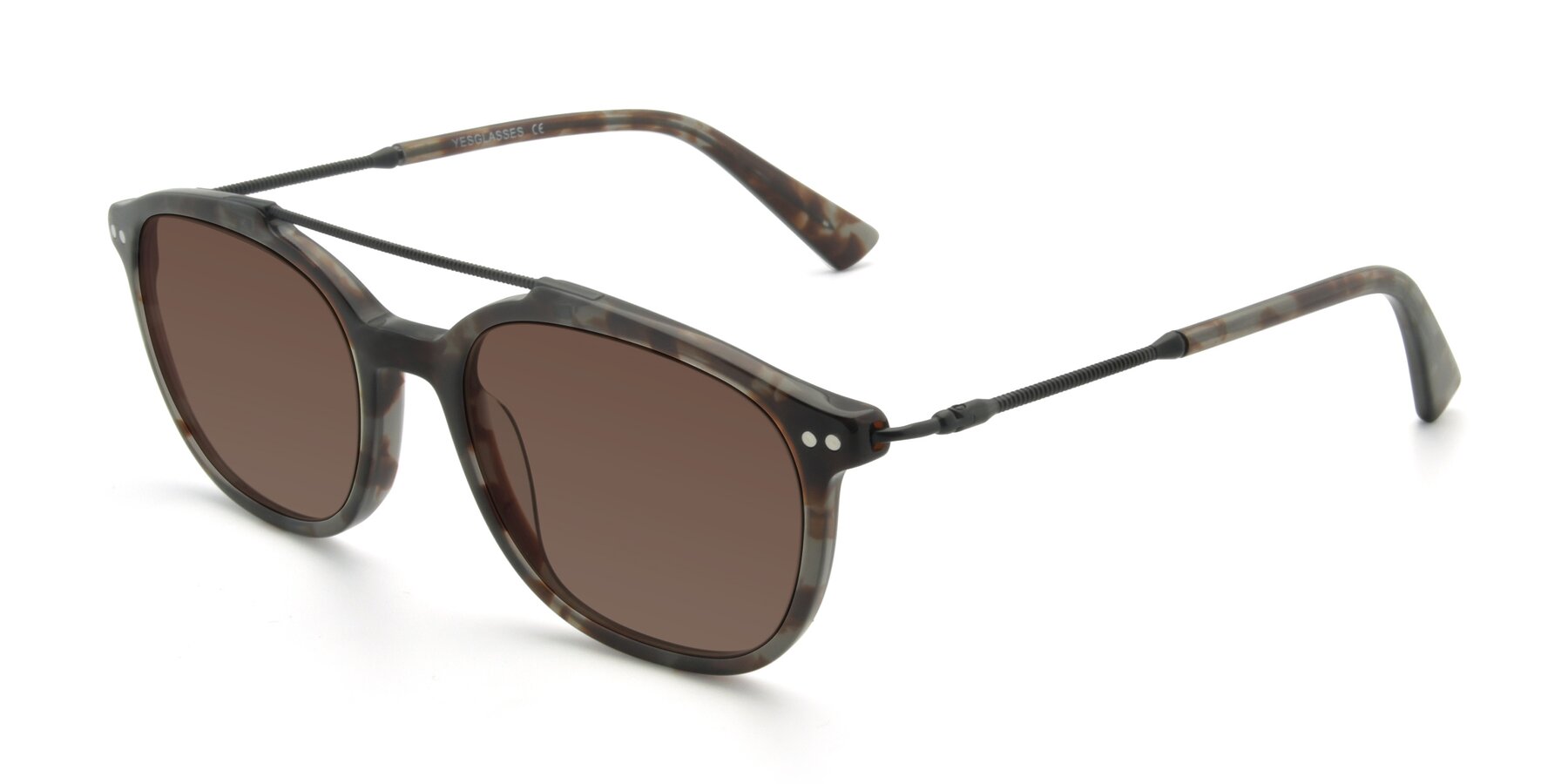 Angle of 17150 in Tortoise Navy with Brown Tinted Lenses