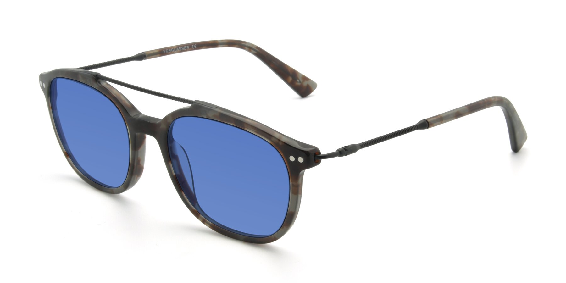Angle of 17150 in Tortoise Navy with Blue Tinted Lenses