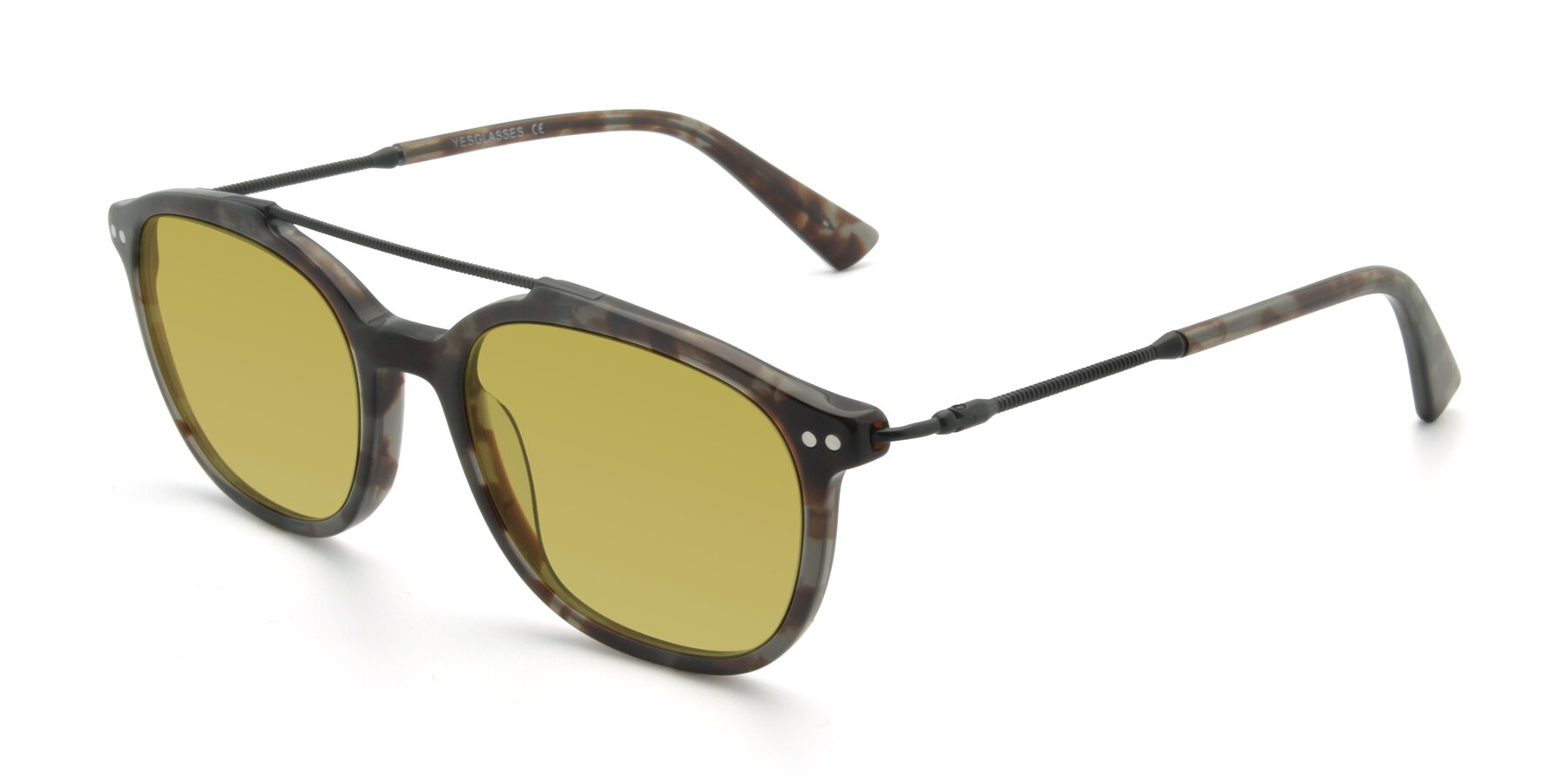 Angle of 17150 in Tortoise Navy with Champagne Tinted Lenses