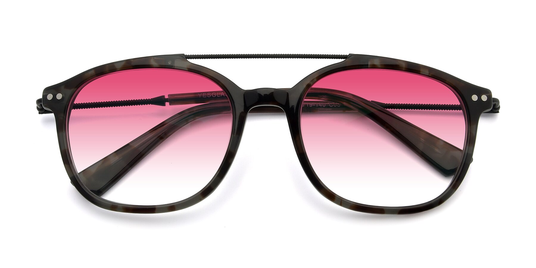 Folded Front of 17150 in Tortoise Navy with Pink Gradient Lenses