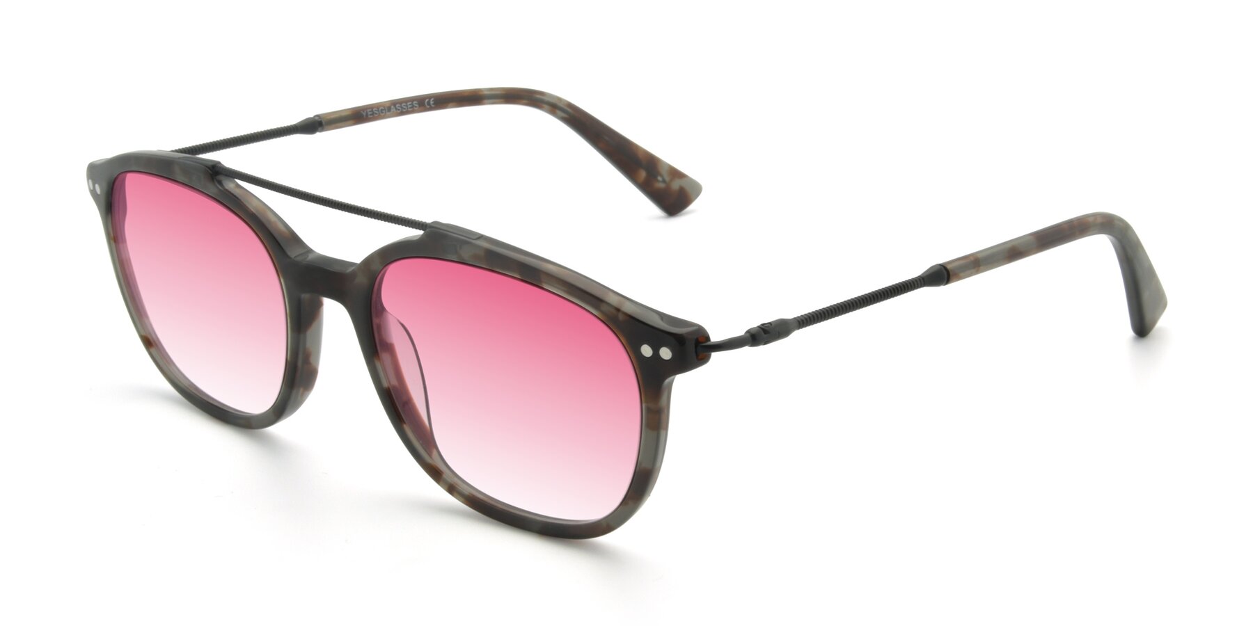 Angle of 17150 in Tortoise Navy with Pink Gradient Lenses