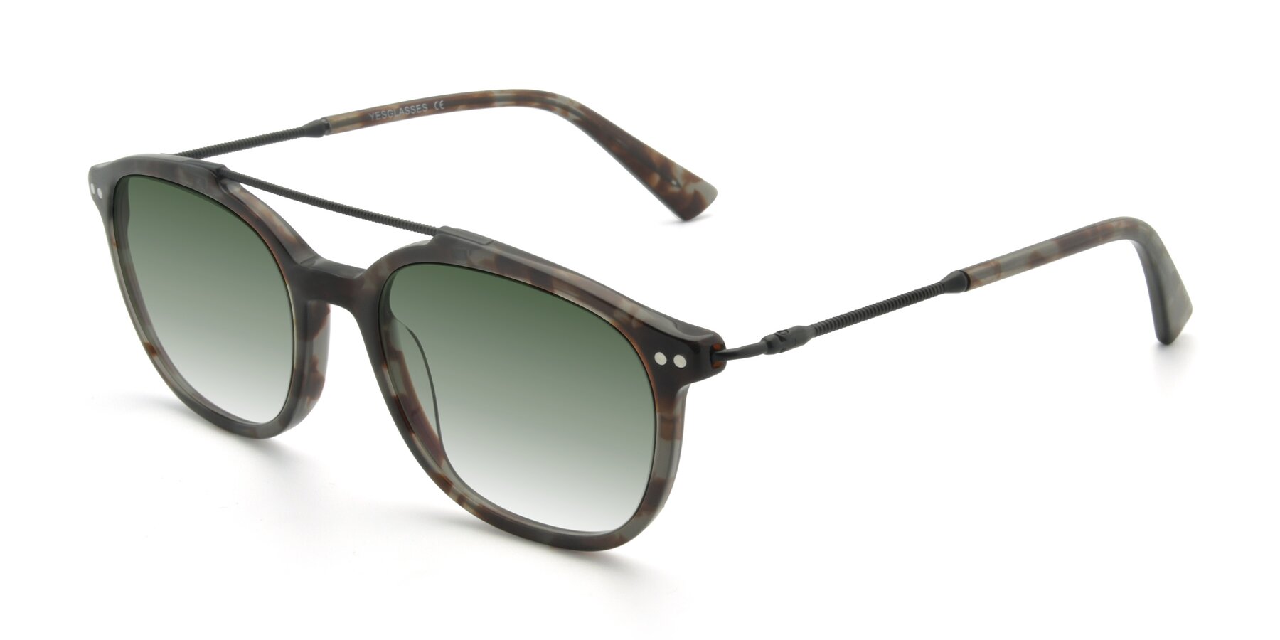 Angle of 17150 in Tortoise Navy with Green Gradient Lenses