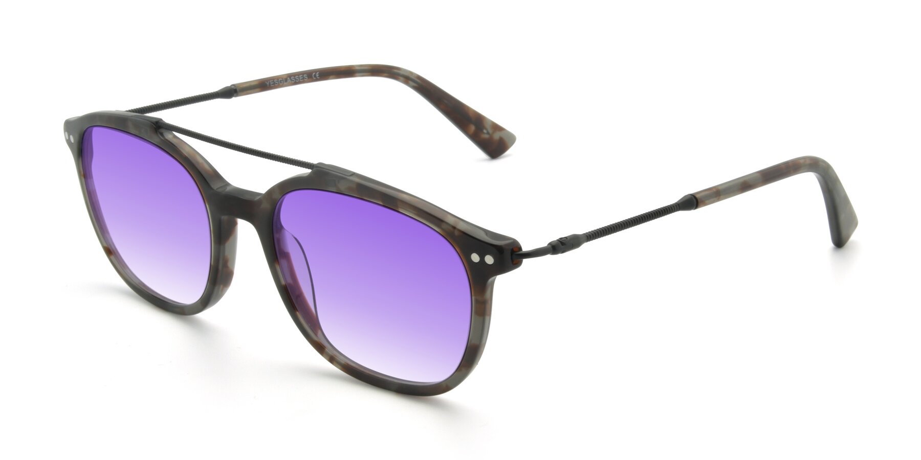 Angle of 17150 in Tortoise Navy with Purple Gradient Lenses