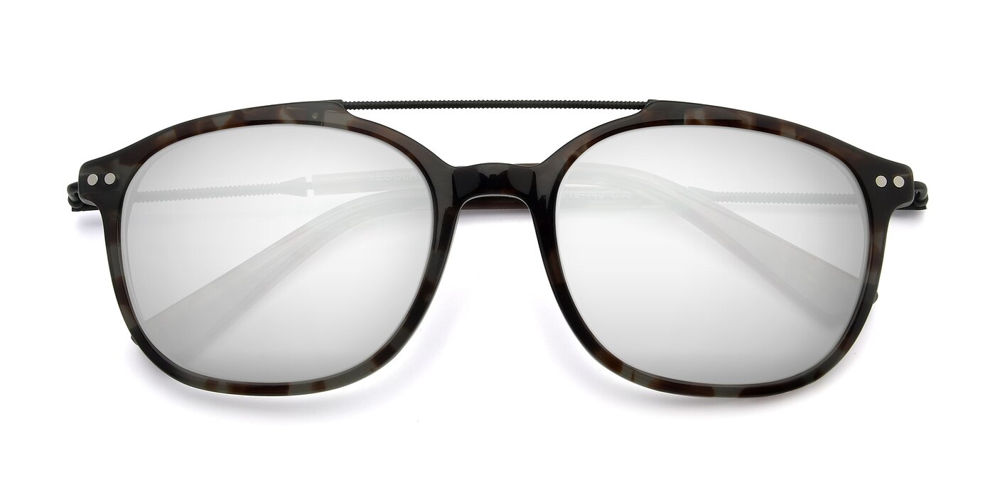 17150 - Tortoise Navy Flash Mirrored Sunglasses