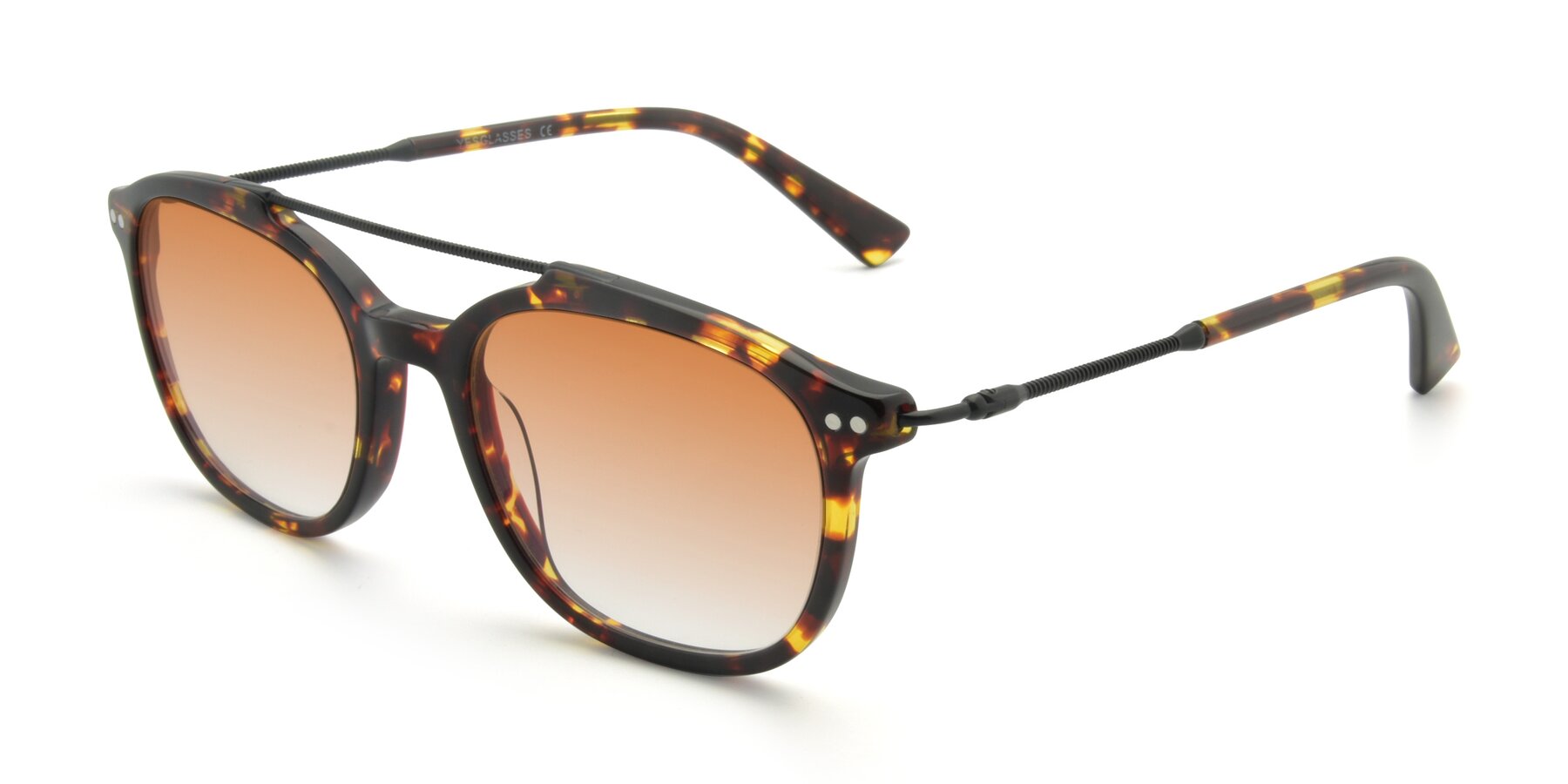 Angle of 17150 in Tortoise Brown with Orange Gradient Lenses