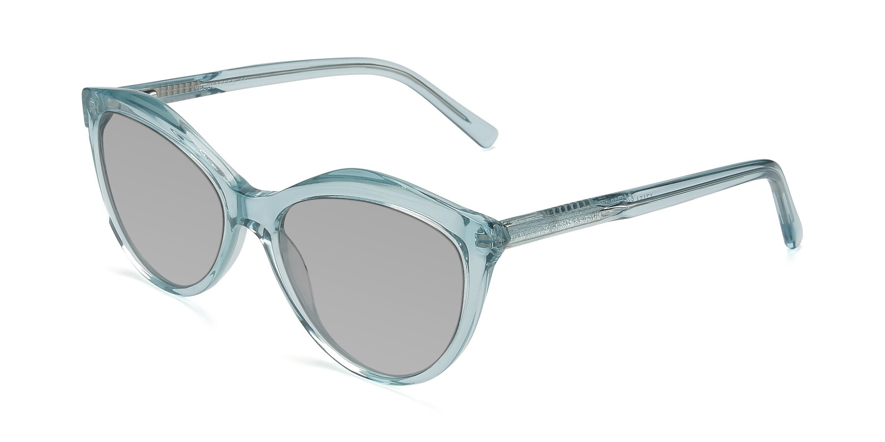 Angle of 17154 in Transparent Green with Light Gray Tinted Lenses