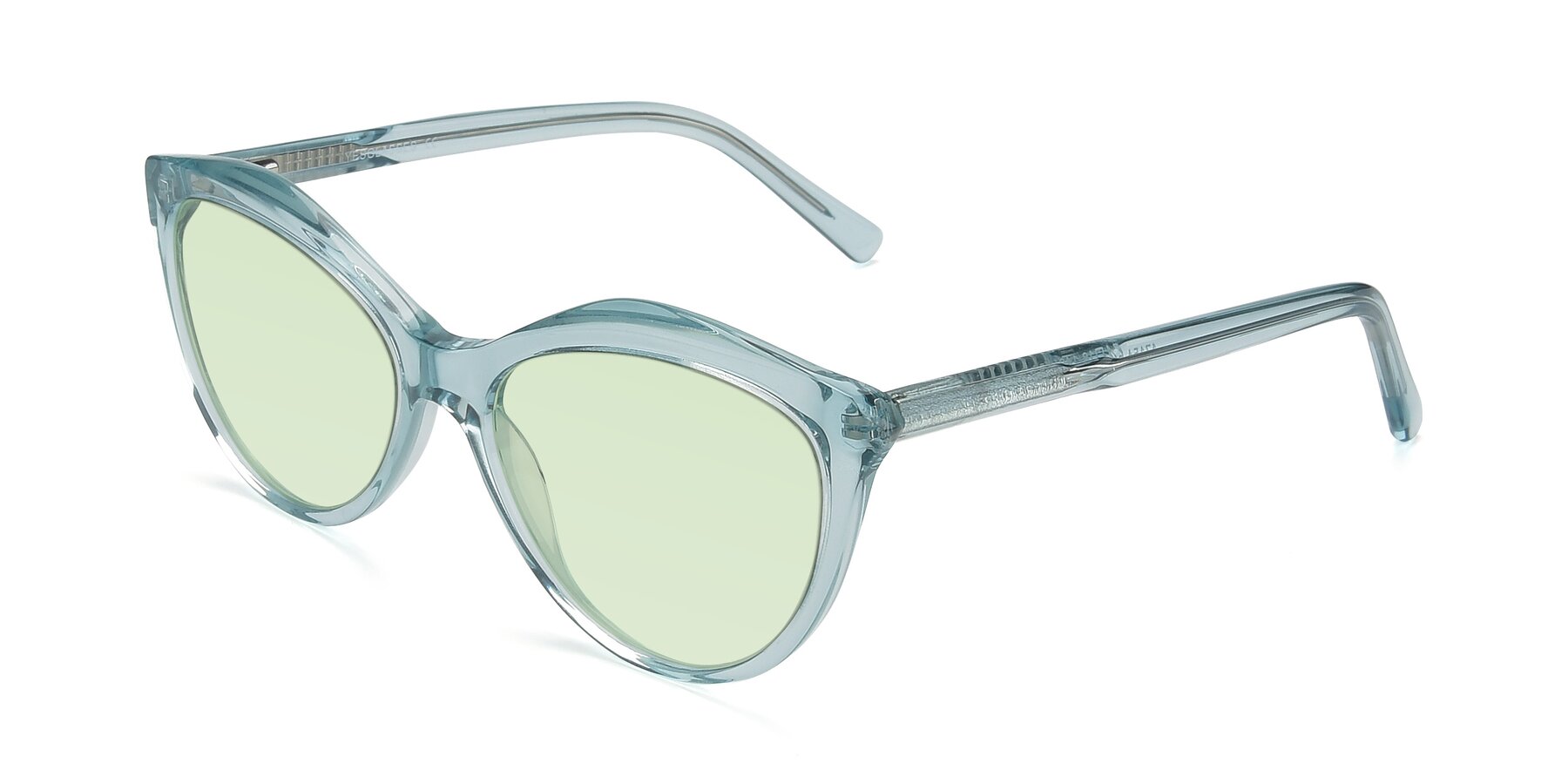 Angle of 17154 in Transparent Green with Light Green Tinted Lenses