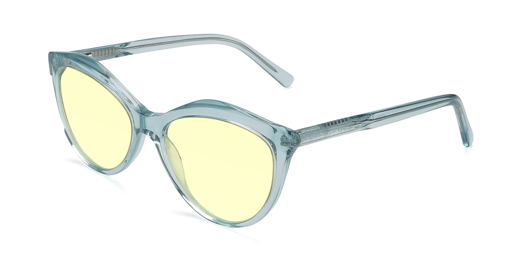 Angle of 17154 in Transparent Green with Light Yellow Tinted Lenses