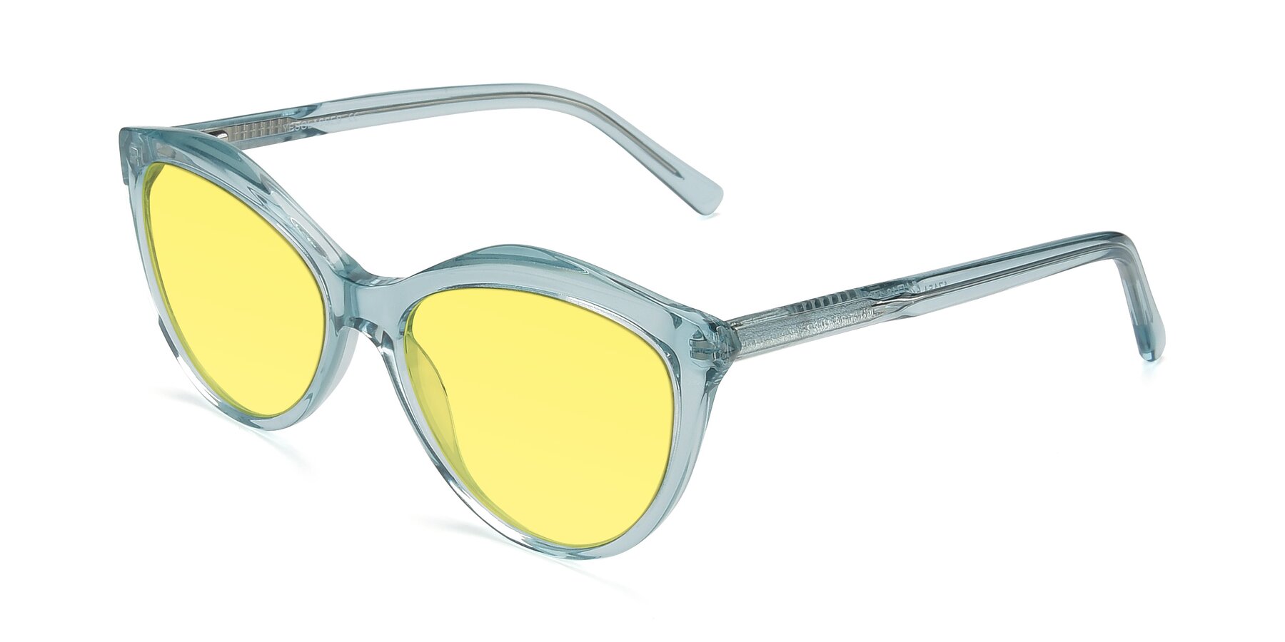 Angle of 17154 in Transparent Green with Medium Yellow Tinted Lenses
