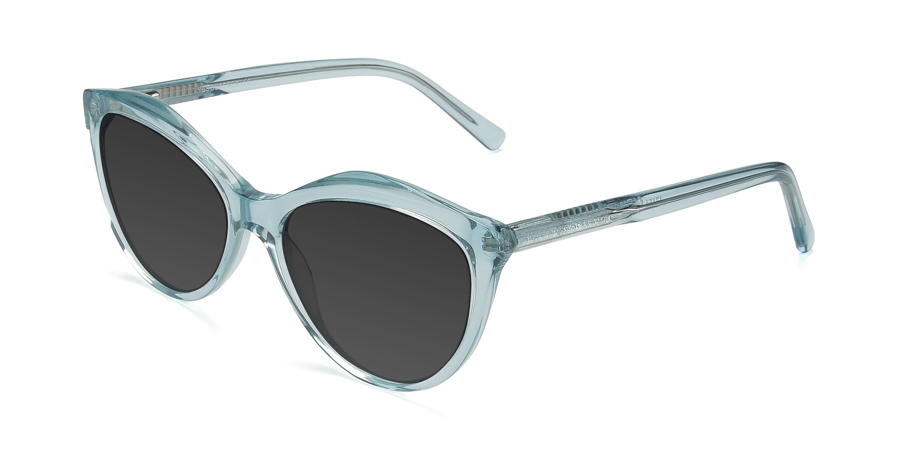 Angle of 17154 in Transparent Green with Gray Tinted Lenses
