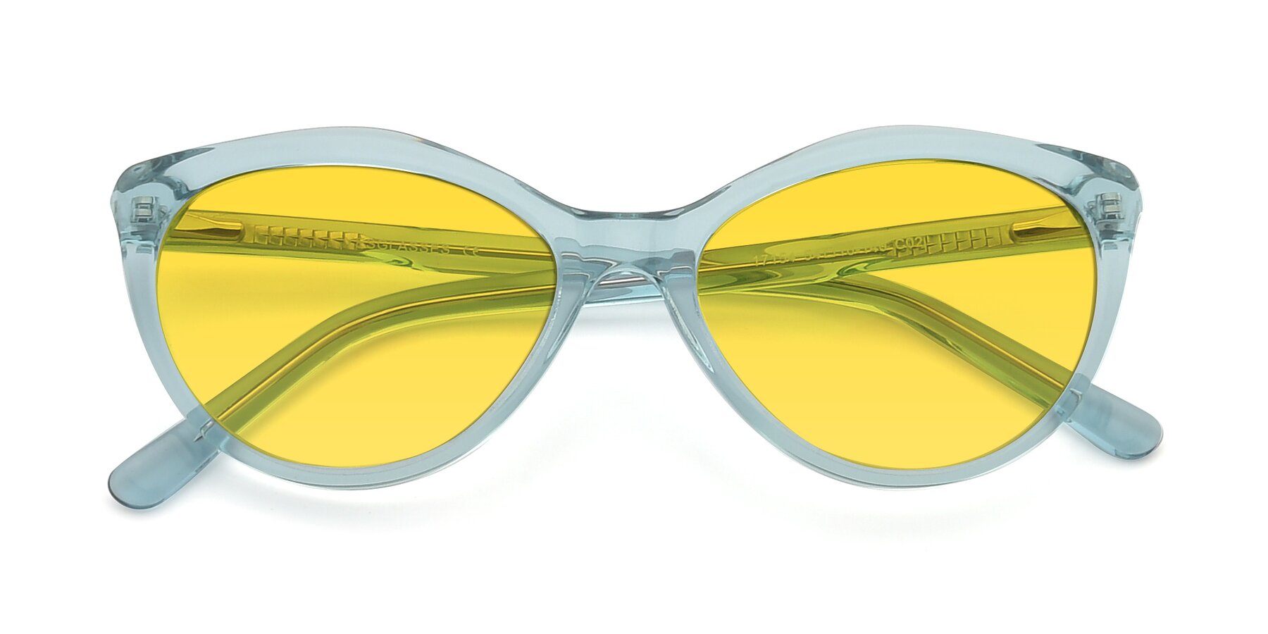 Folded Front of 17154 in Transparent Green with Yellow Tinted Lenses