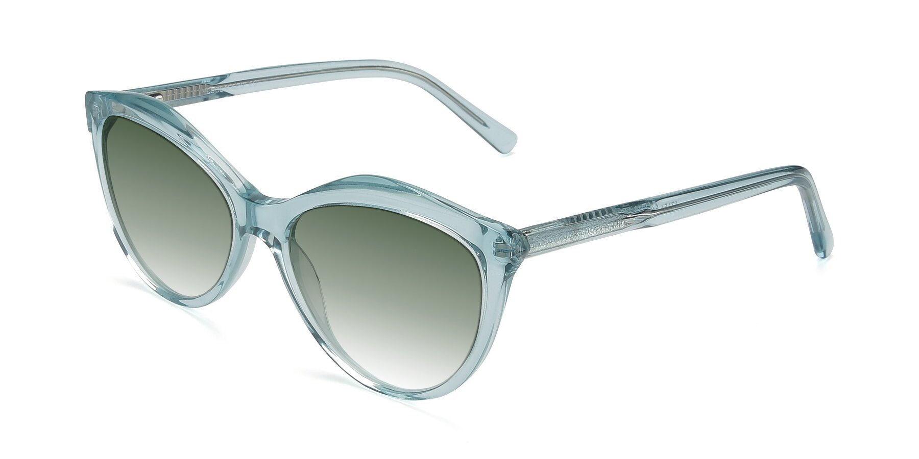 Angle of 17154 in Transparent Green with Green Gradient Lenses