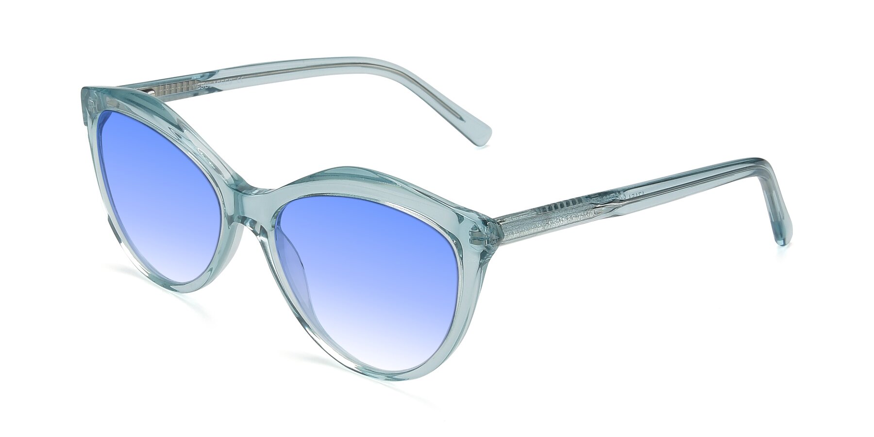 Angle of 17154 in Transparent Green with Blue Gradient Lenses